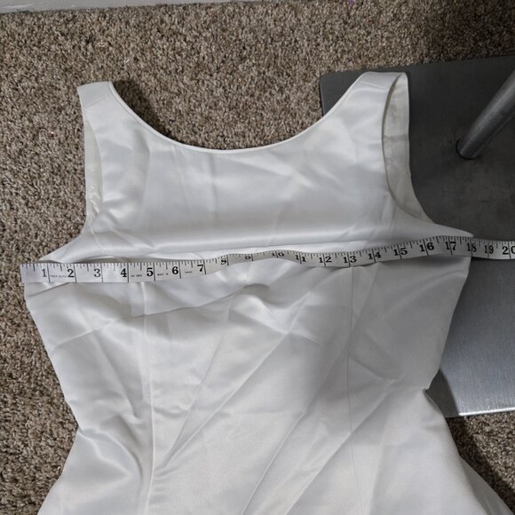 8 (also ~6) Y2K Vintage Scott McClintock Millennium 2000 White Satin Gown - Picture 6 of 9
